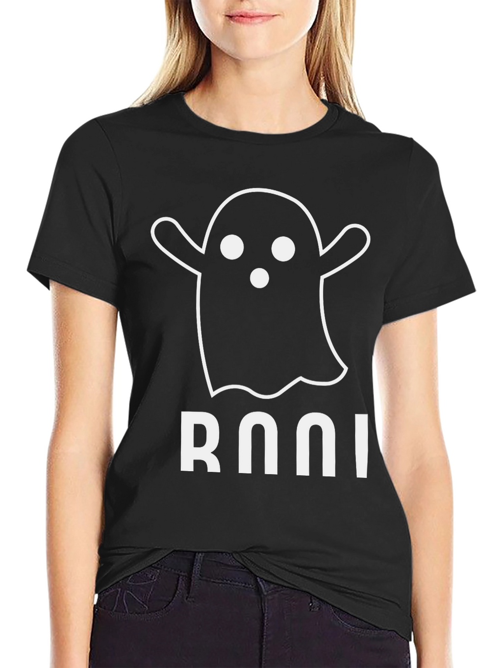 Boo! Ghost Graphic Black T-Shirt