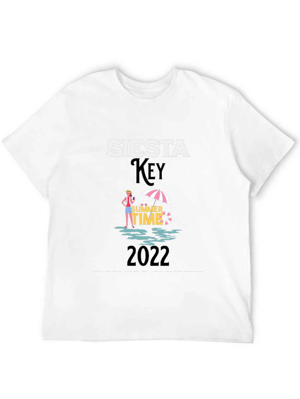 Siesta Key Summer Time 2022 Black T-Shirt