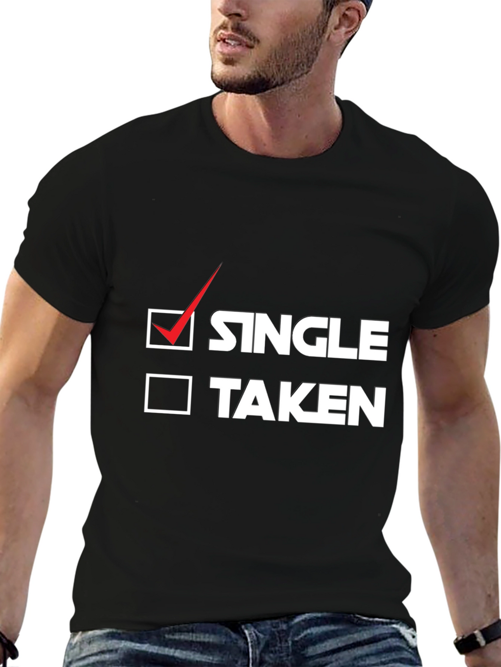 Single or Taken? Funny Graphic Tee
