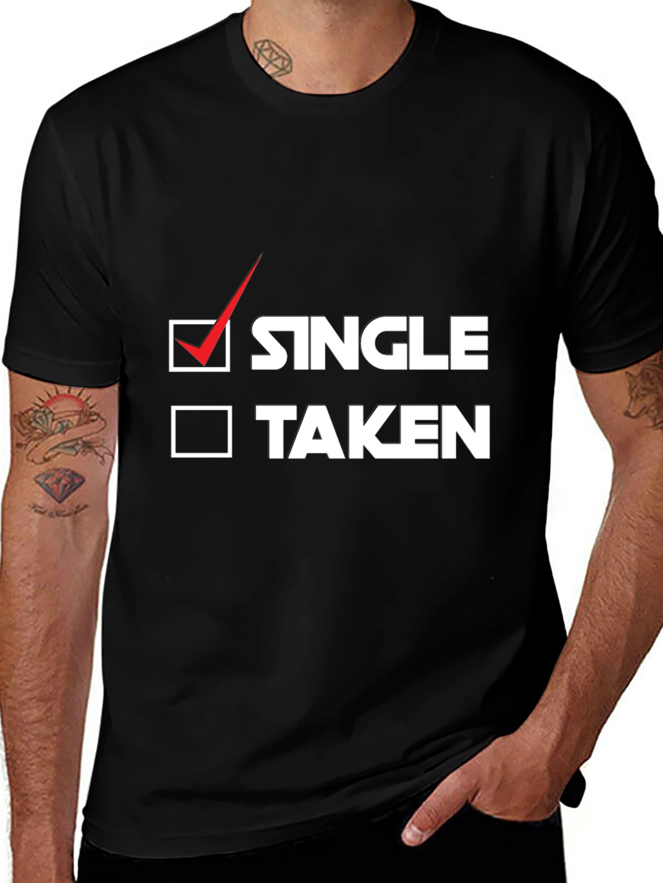 Single or Taken? Funny Graphic Tee