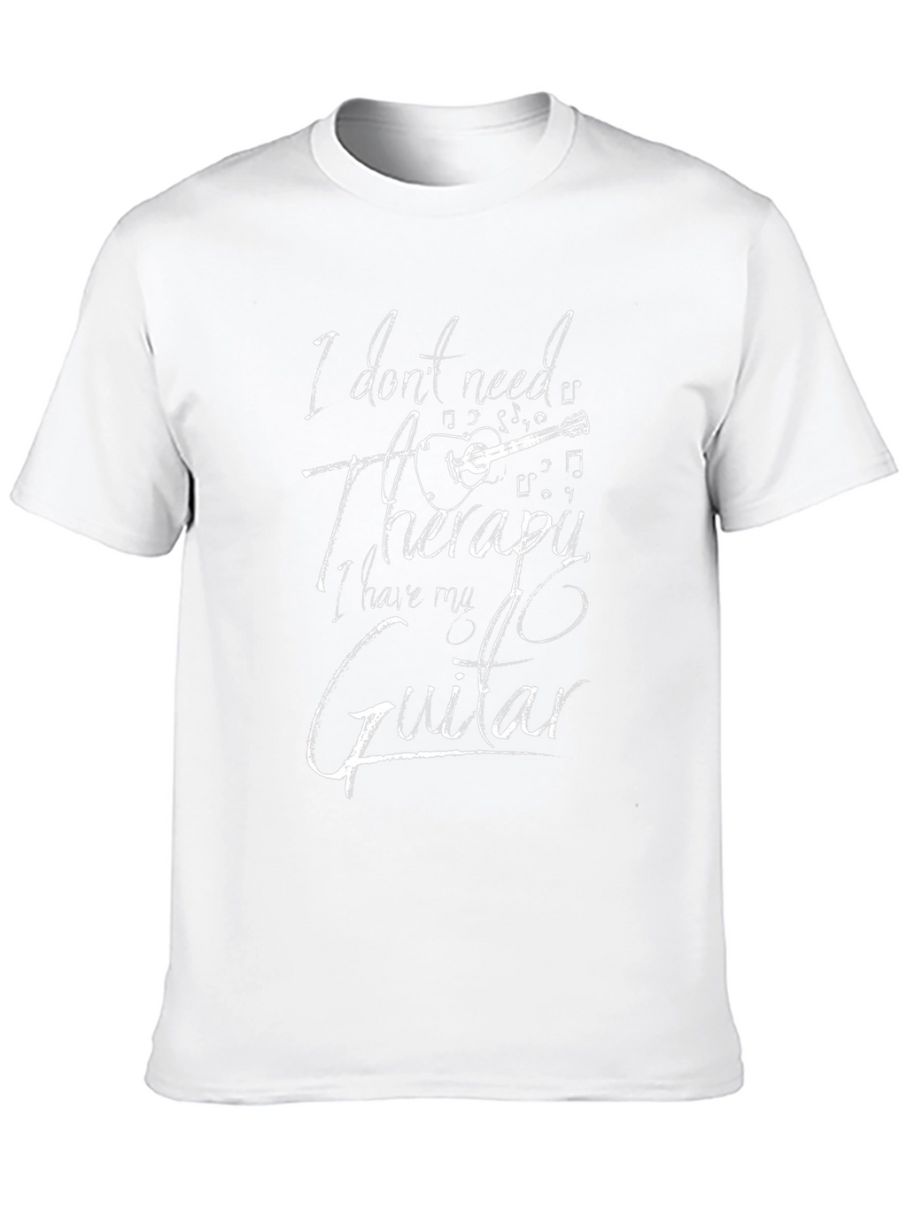 Guitar Therapy Graphic Tee - Musicians Black T-Shirt