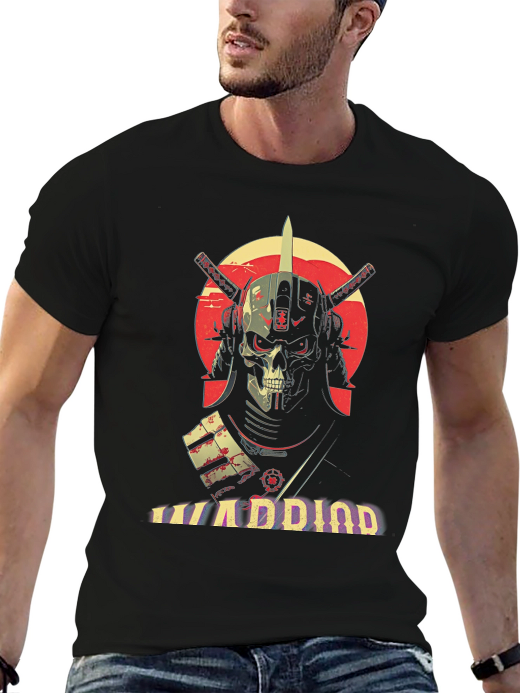 Samurai Warrior Graphic T-Shirt