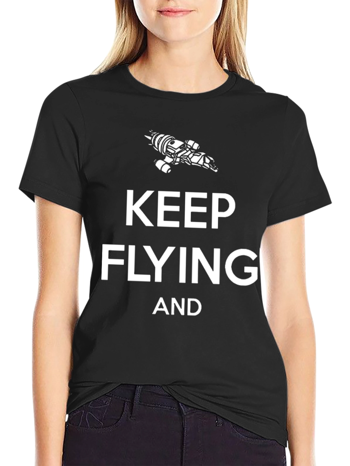 Keep Flying T-Shirt - Sci-Fi Inspired Design
