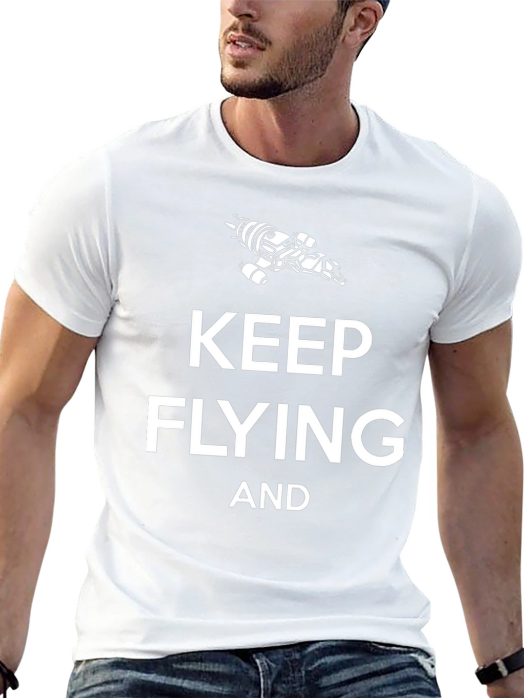 Keep Flying T-Shirt - Sci-Fi Inspired Design