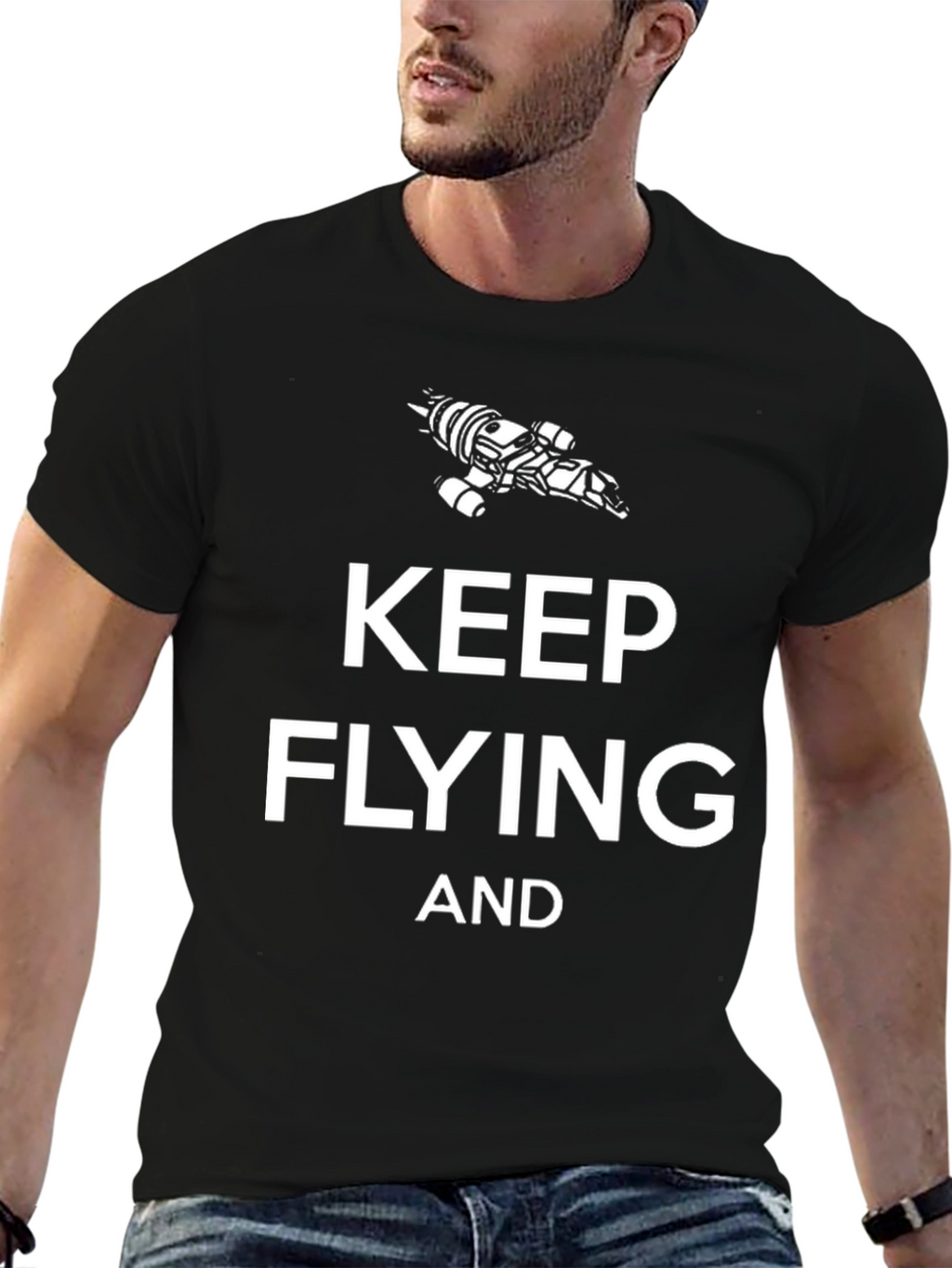 Keep Flying T-Shirt - Sci-Fi Inspired Design