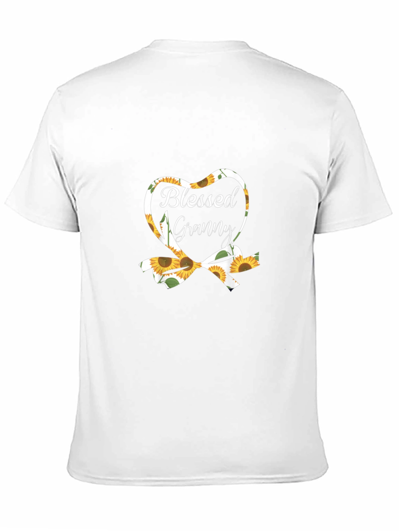 Blessed Granny Sunflower Heart Graphic Tee