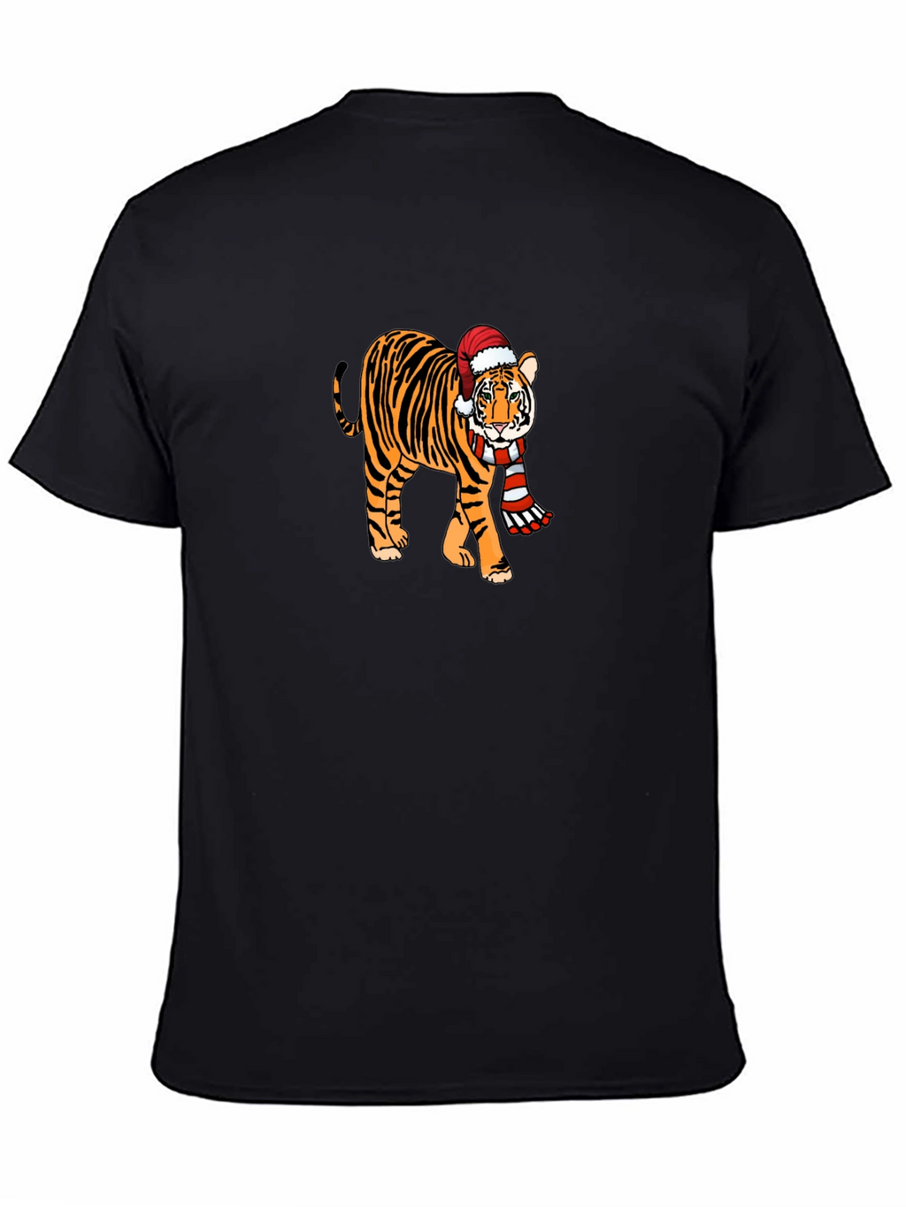 Festive Tiger Graphic Tee - Holiday Style!