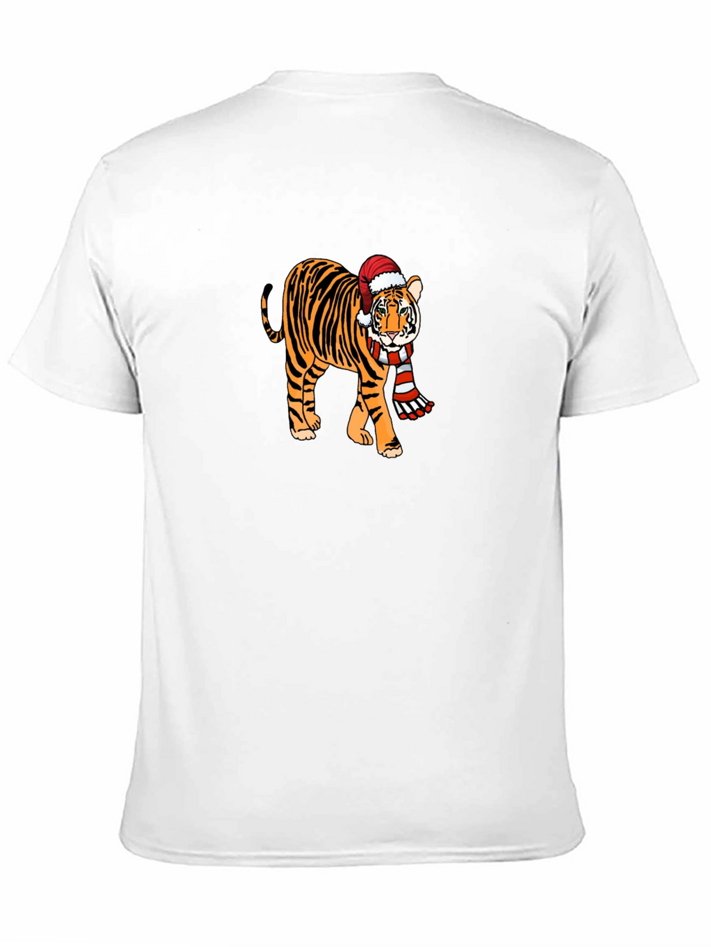 Festive Tiger Graphic Tee - Holiday Style!