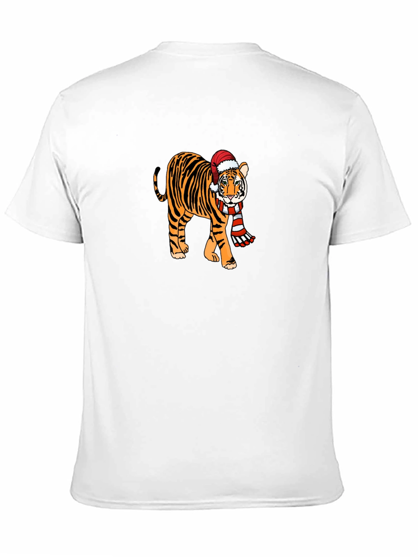 Festive Tiger Graphic Tee - Holiday Style!
