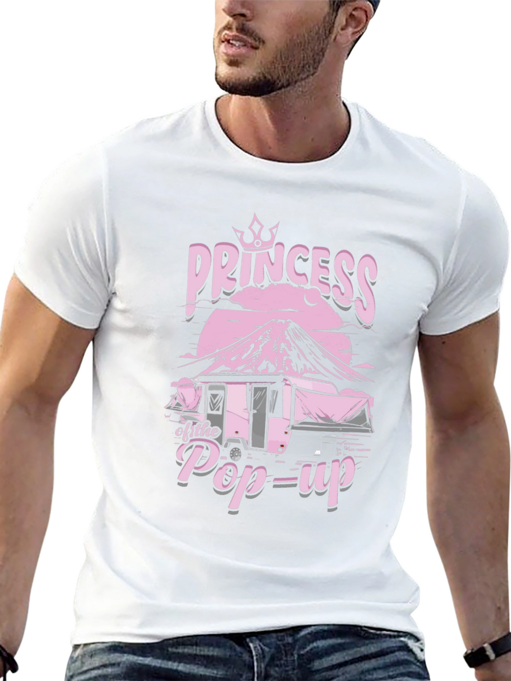 Princess of the Pop-Up T-Shirt - Camping Queen