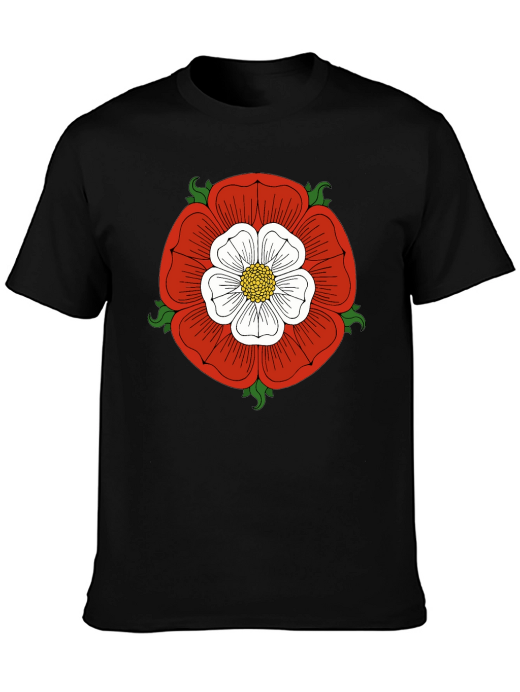 English Rose Graphic Tee - Classic Design