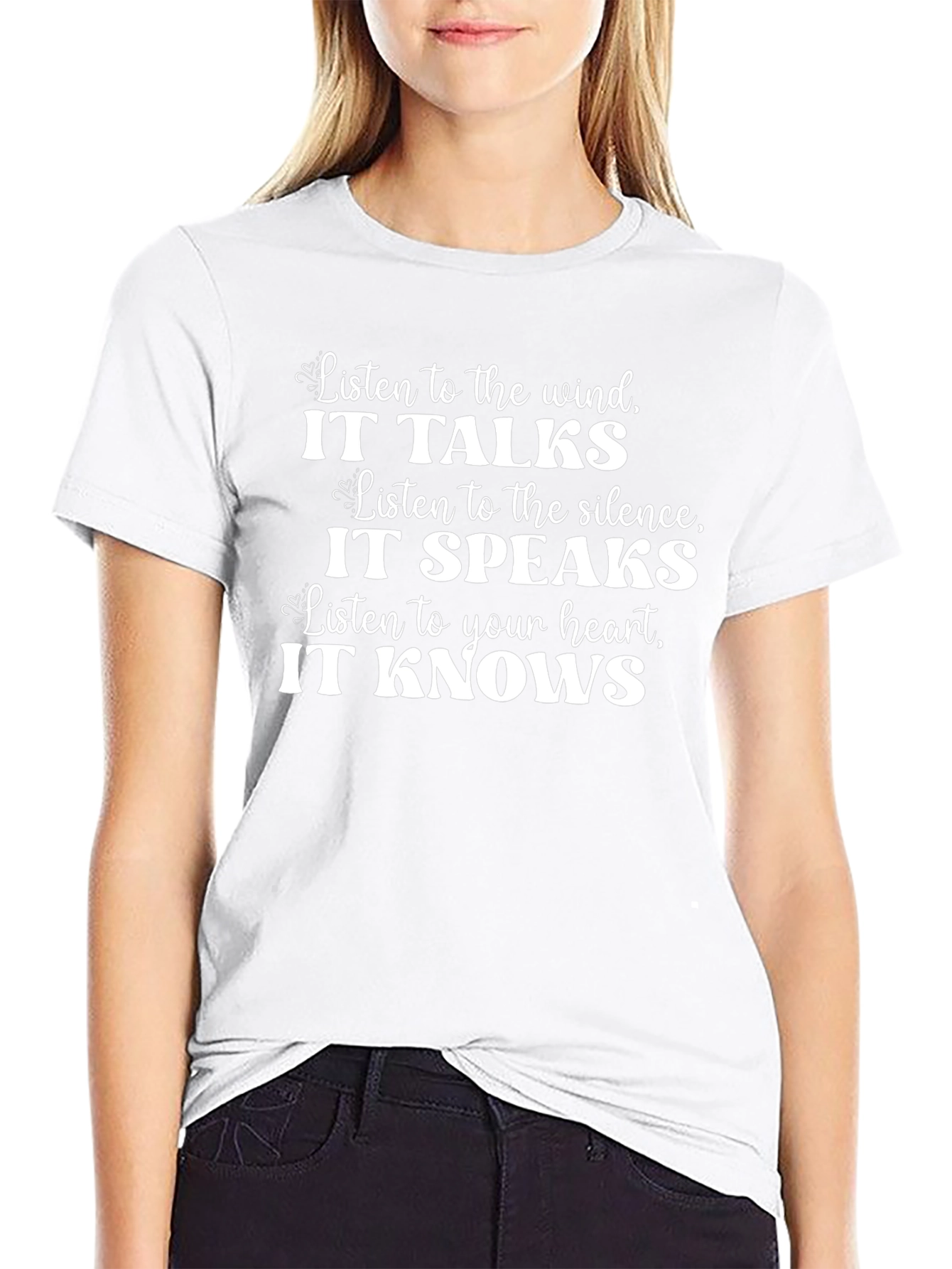 Inspirational Wind Silence Heart T-Shirt