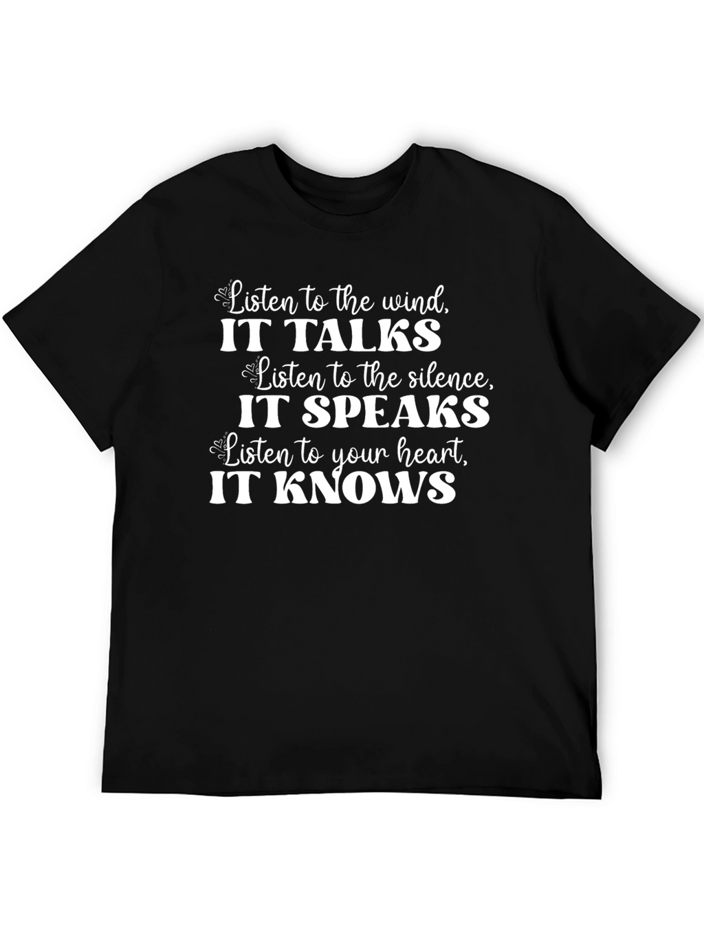 Inspirational Wind Silence Heart T-Shirt