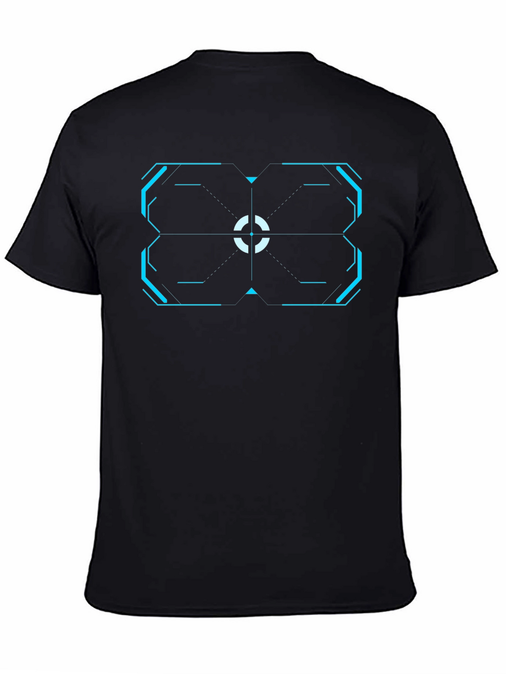 Cyberpunk Target T-Shirt - Black