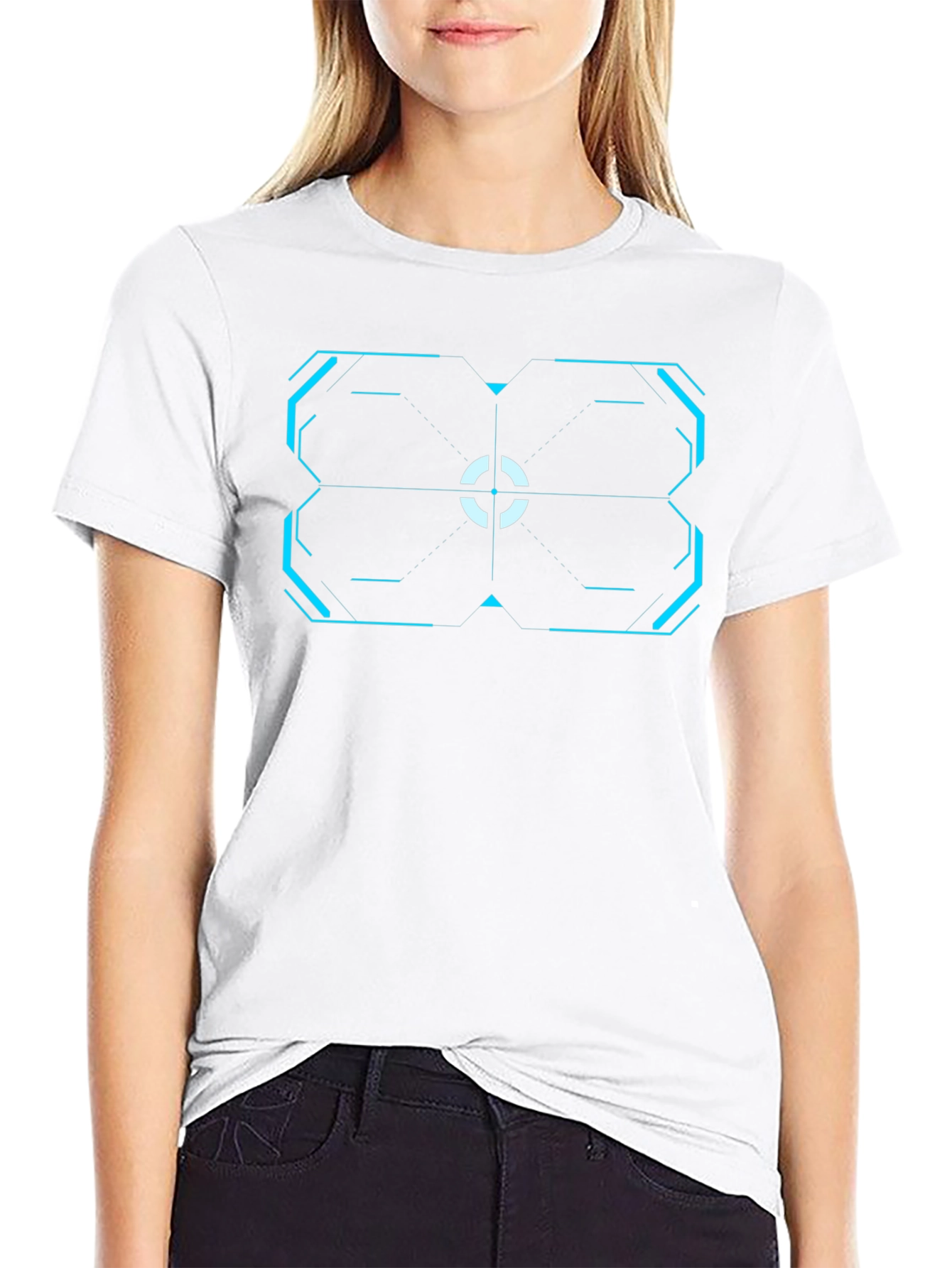 Cyberpunk Target T-Shirt - Black