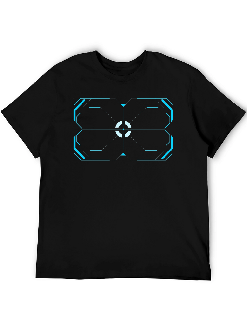 Cyberpunk Target T-Shirt - Black