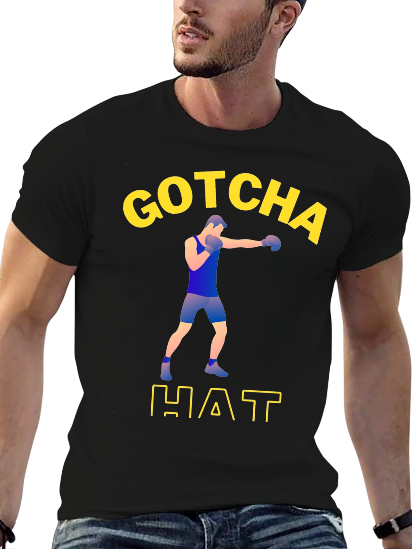 Gotcha Hat Boxing T-Shirt - Menswear