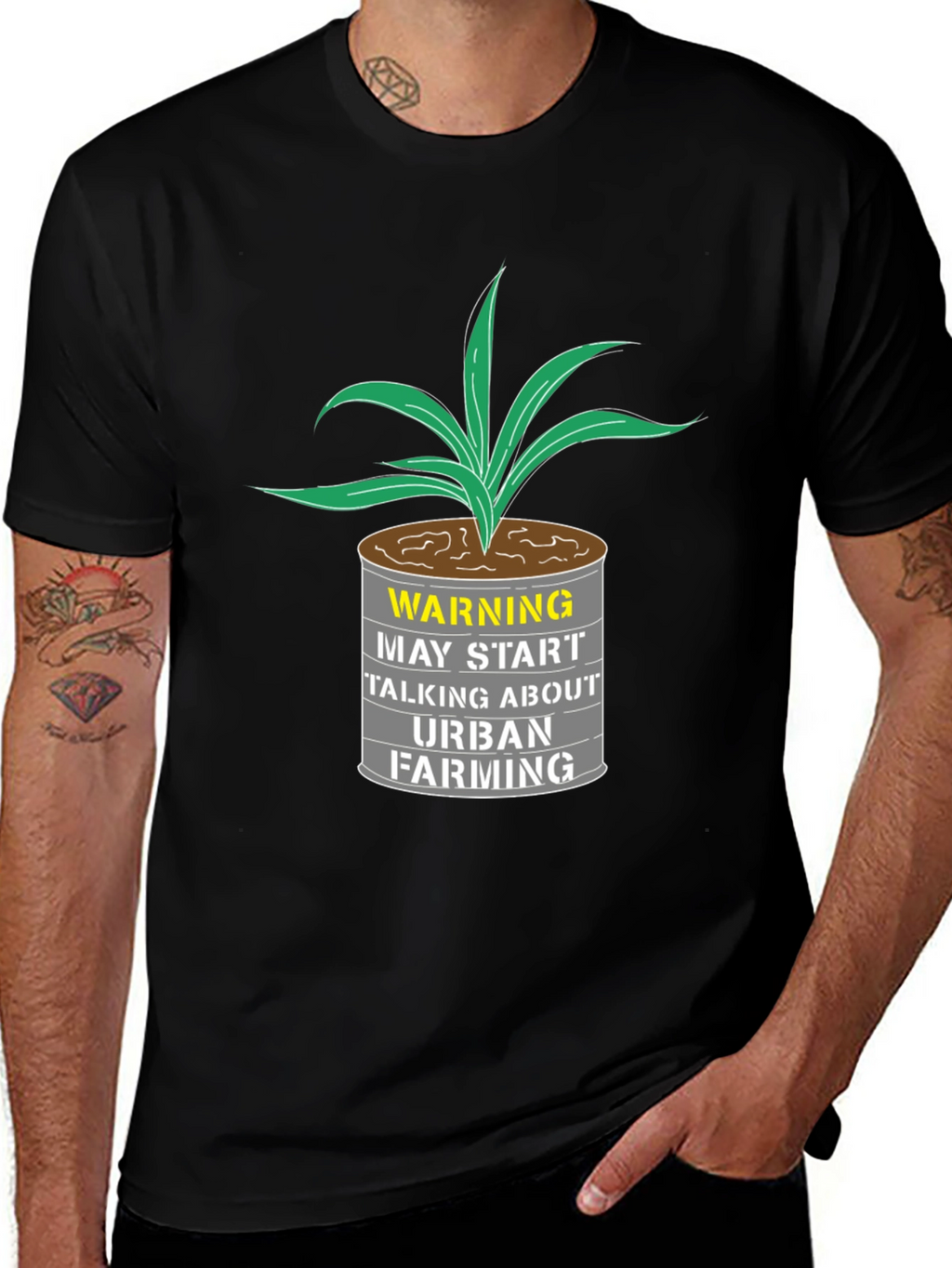 Urban Farming T-Shirt - Warning Graphic Tee