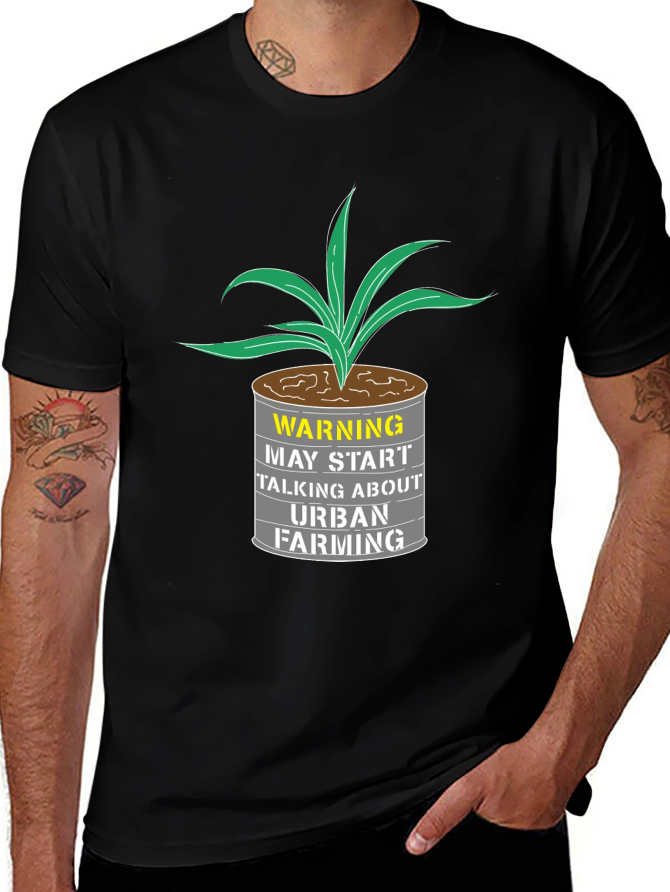Urban Farming T-Shirt - Warning Graphic Tee