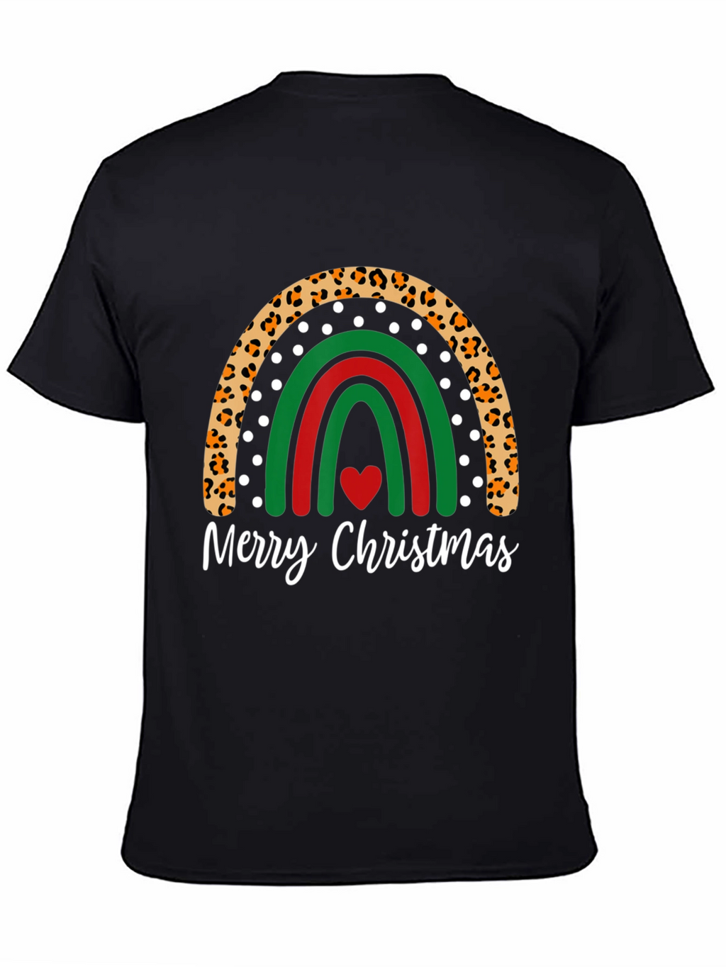 Merry Christmas Rainbow Graphic Tee