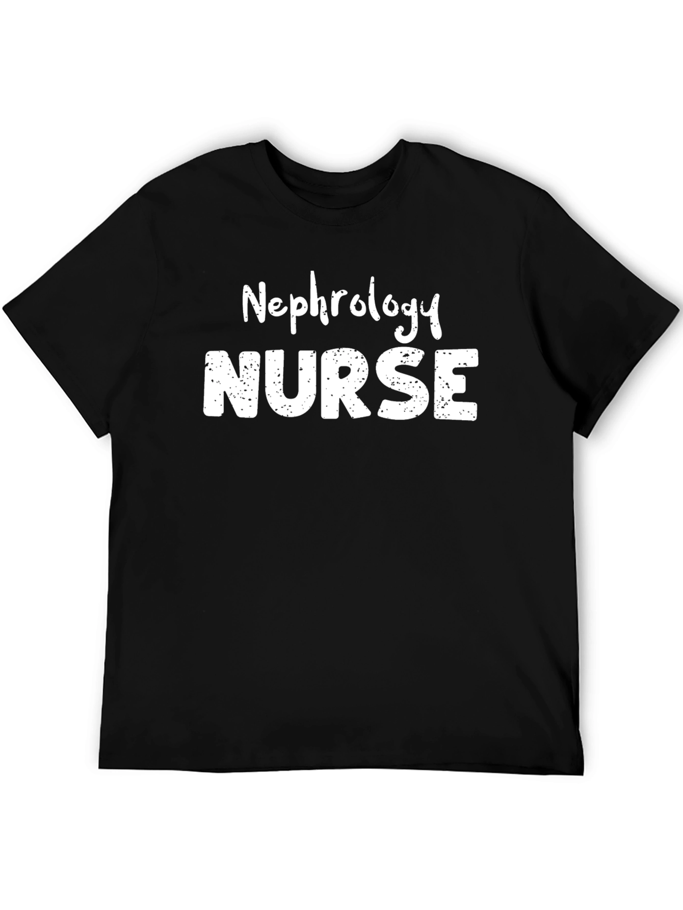 Nephrology Nurse T-Shirt - Black Cotton Tee