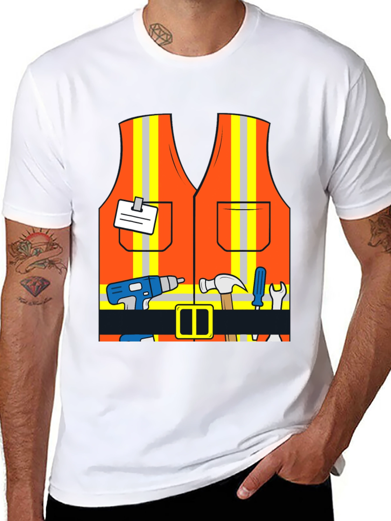 Construction Worker Costume T-Shirt