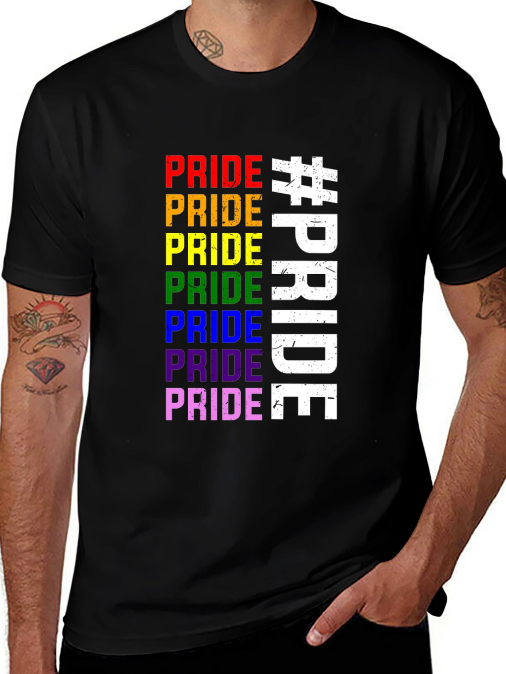 Pride Rainbow Graphic T-Shirt
