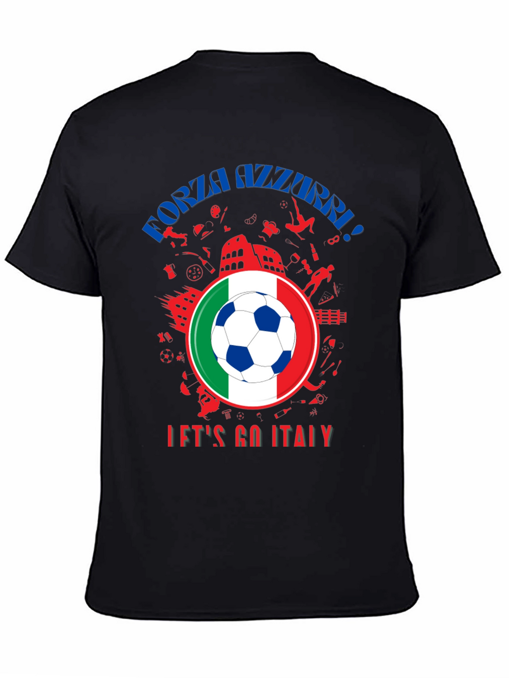 Forza Azzurri Italy Soccer T-Shirt