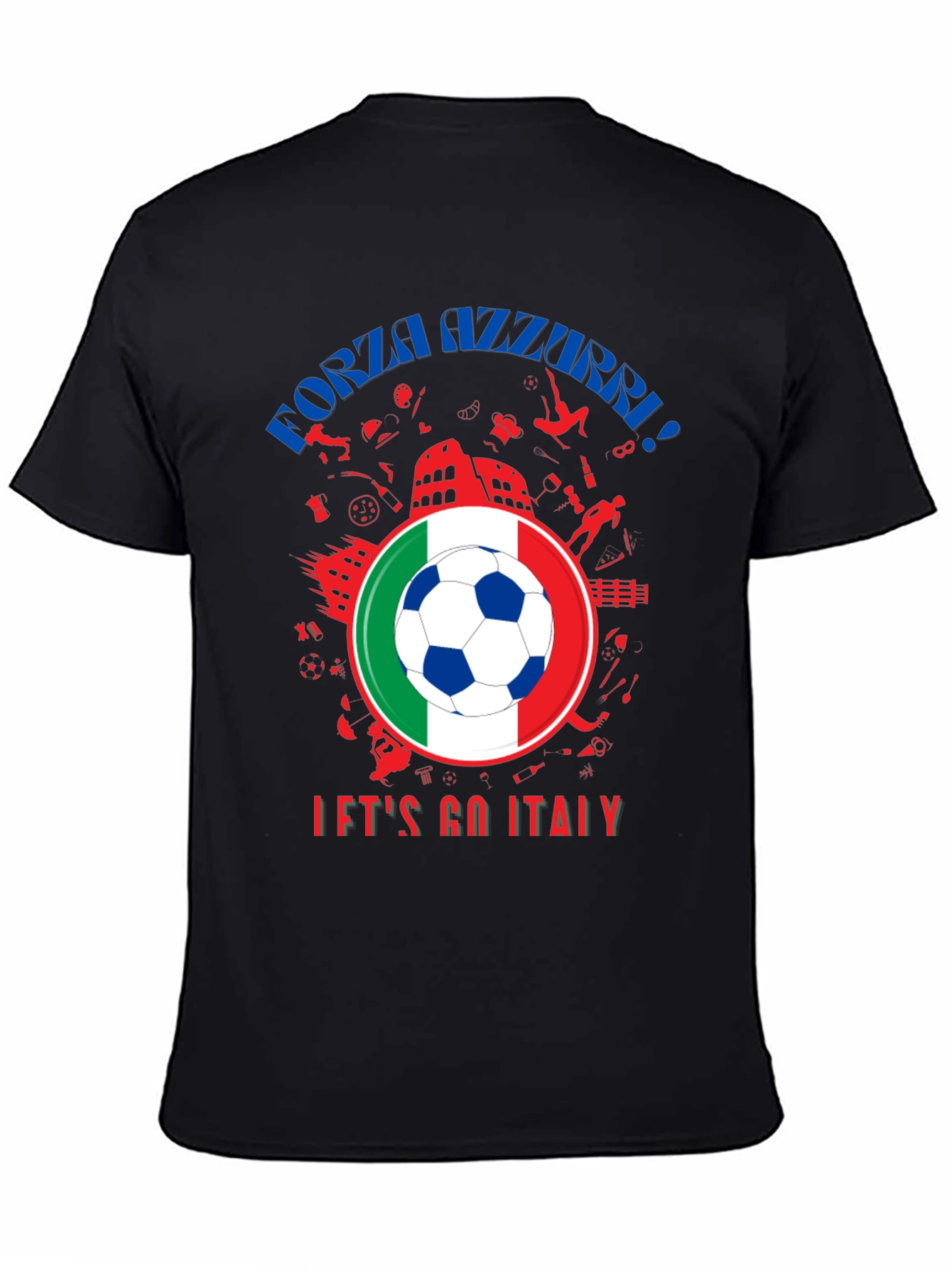 Forza Azzurri Italy Soccer T-Shirt