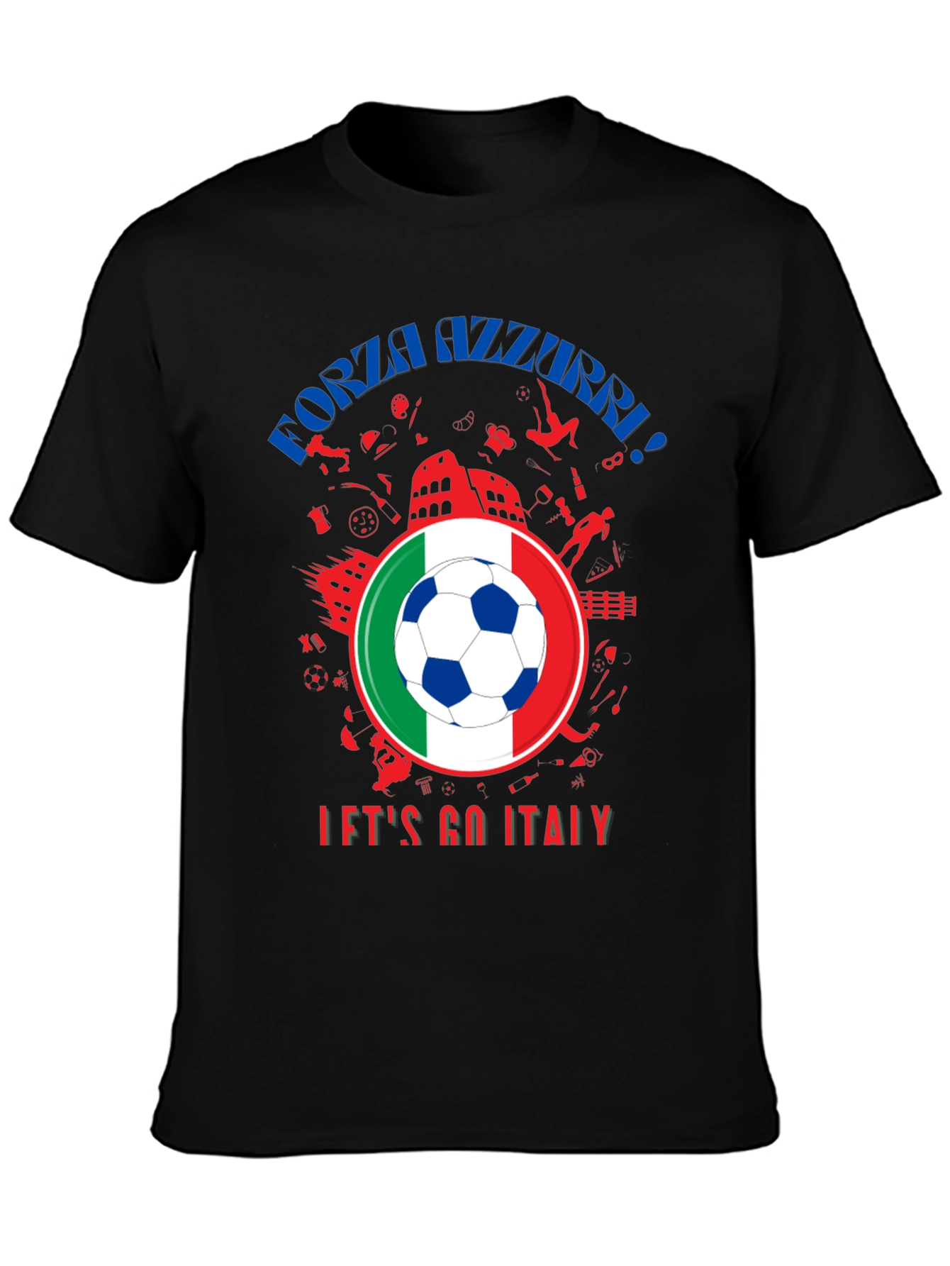 Forza Azzurri Italy Soccer T-Shirt