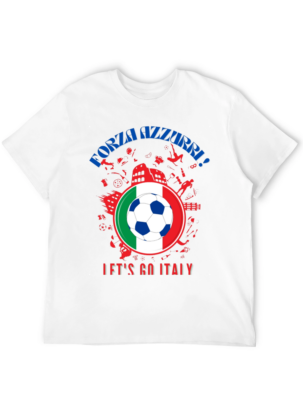 Forza Azzurri Italy Soccer T-Shirt