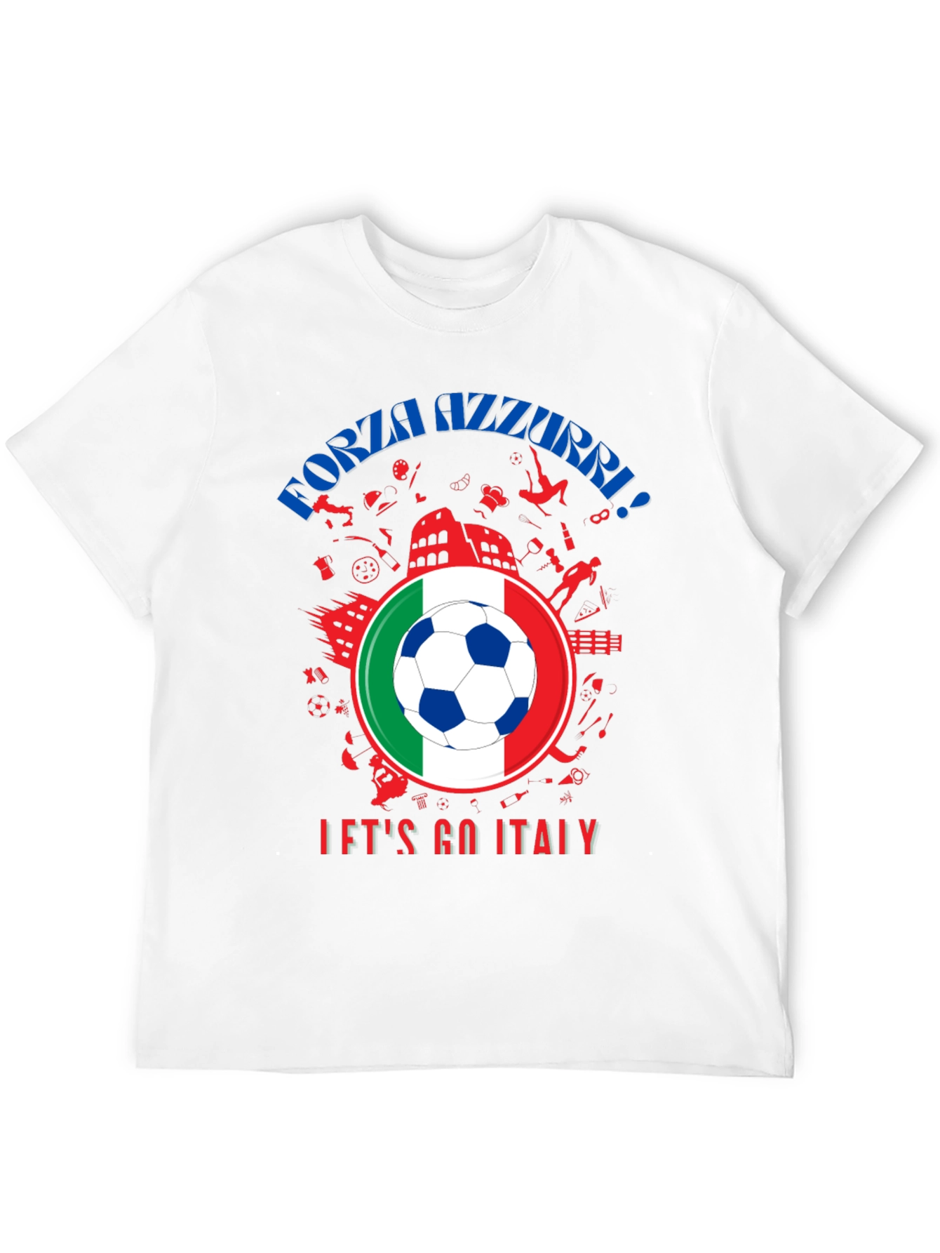 Forza Azzurri Italy Soccer T-Shirt
