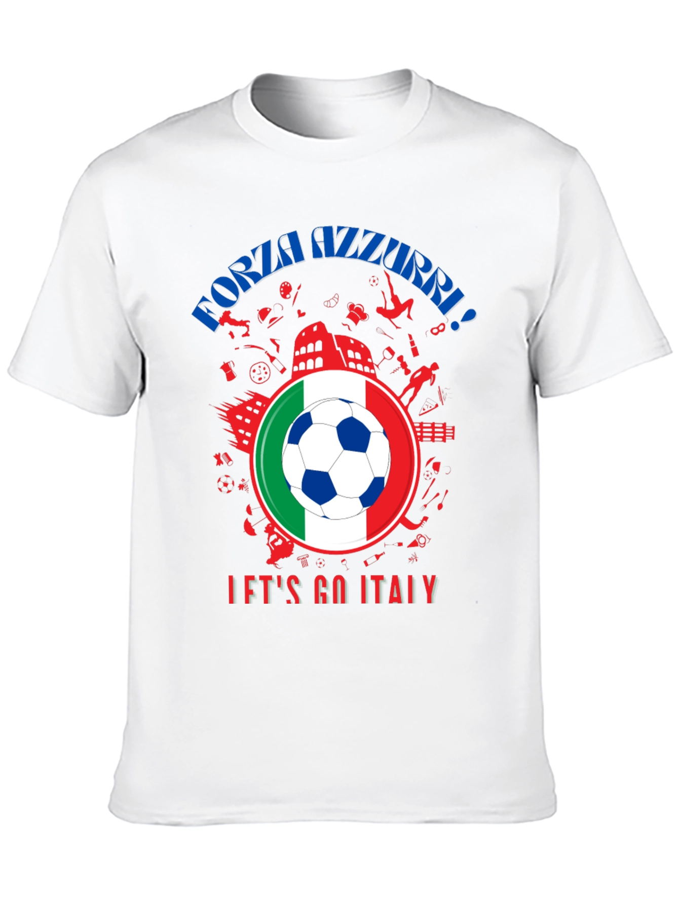 Forza Azzurri Italy Soccer T-Shirt