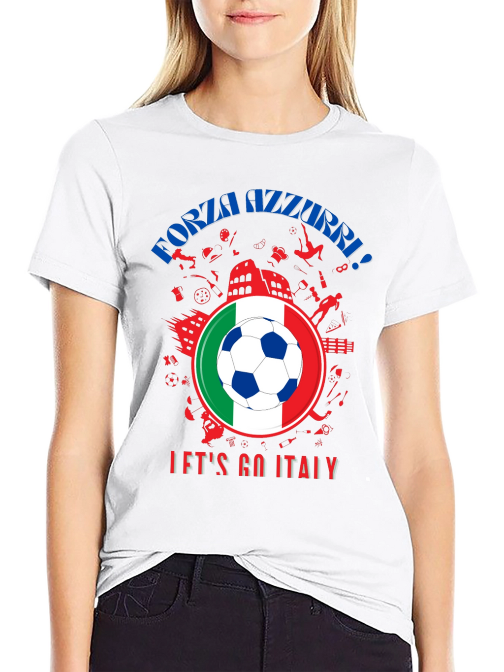 Forza Azzurri Italy Soccer T-Shirt