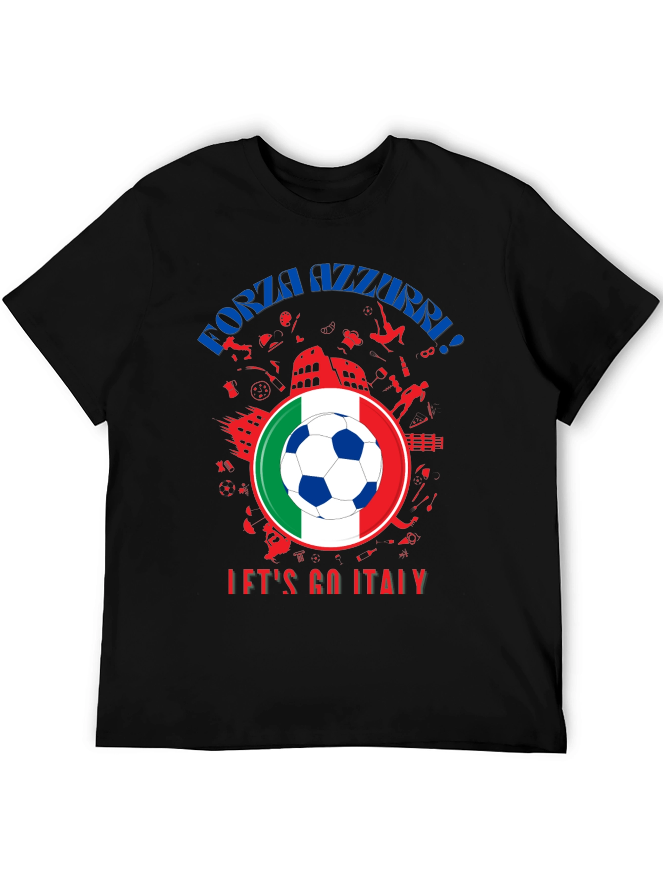 Forza Azzurri Italy Soccer T-Shirt