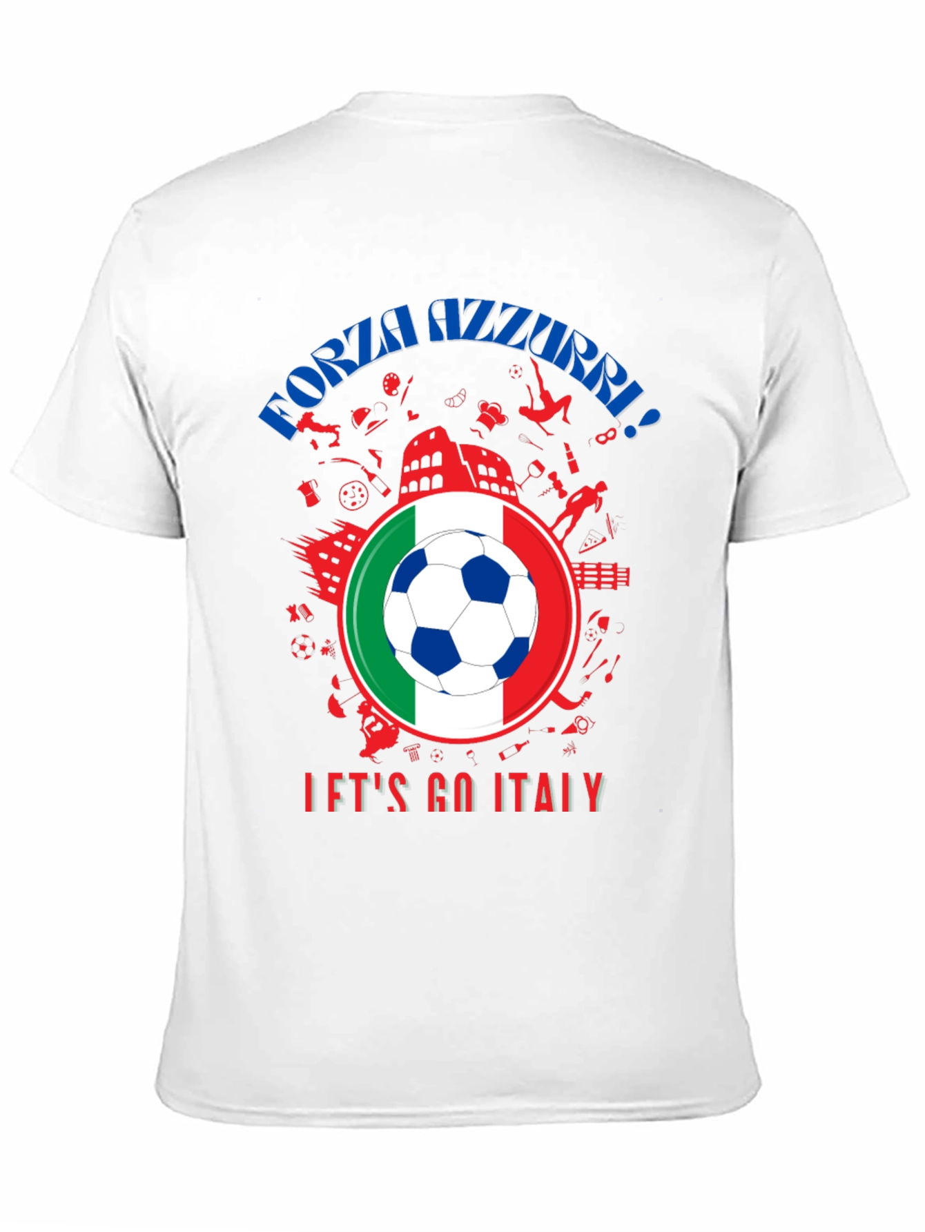 Forza Azzurri Italy Soccer T-Shirt