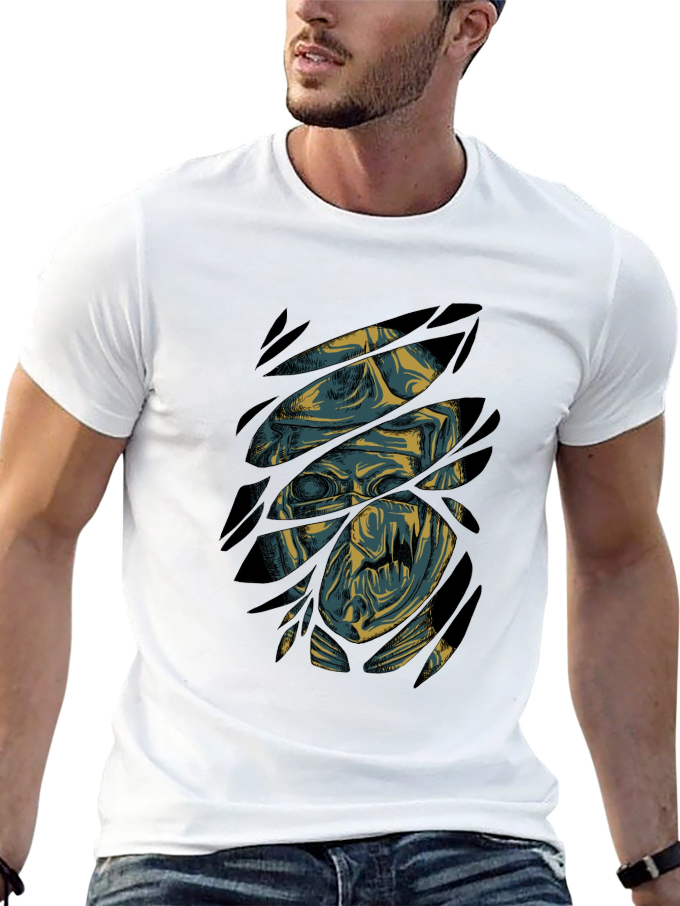 Mummy Graphic Print Black T-Shirt