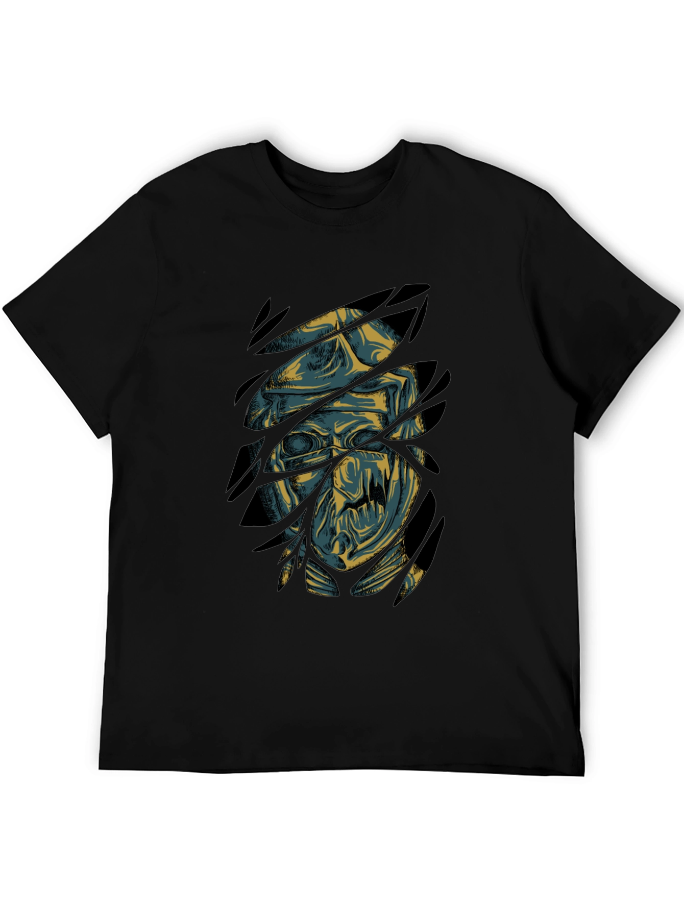 Mummy Graphic Print Black T-Shirt