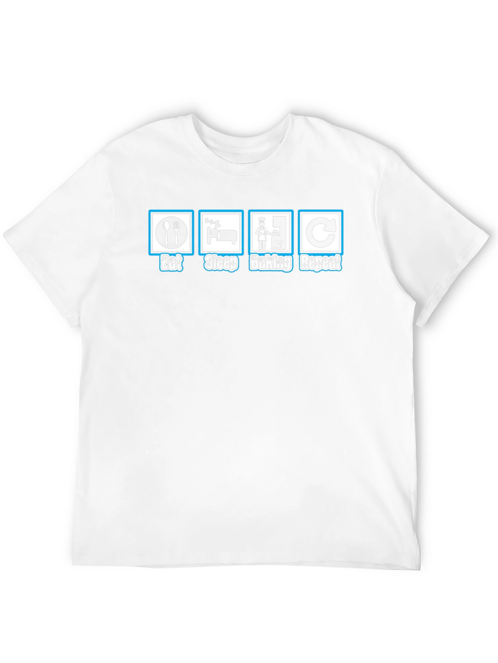 Eat Sleep Baking Repeat Graphic T-Shirt