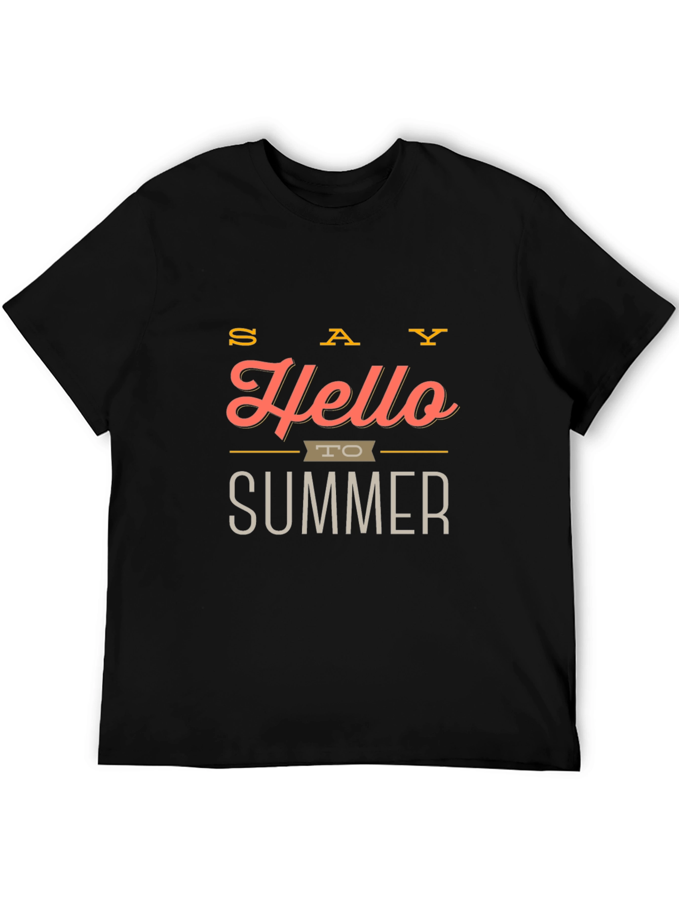 Hello Summer Graphic Tee - Stylish Mens T-Shirt
