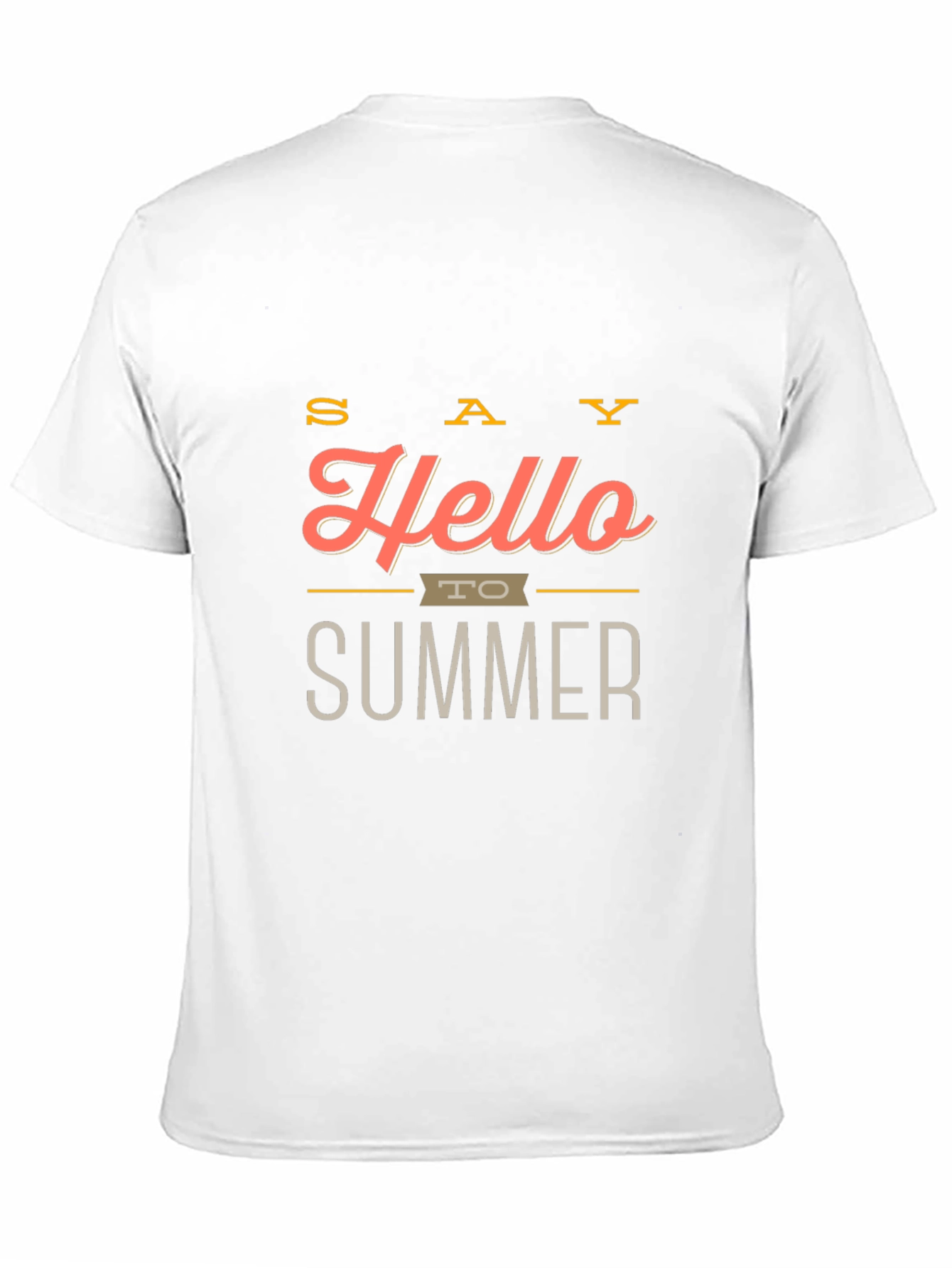 Hello Summer Graphic Tee - Stylish Mens T-Shirt