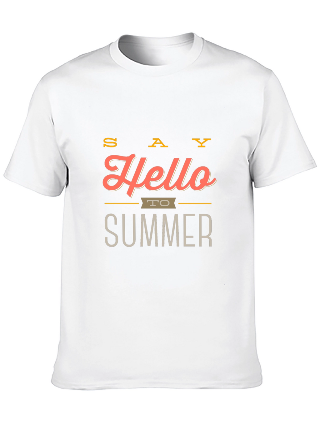 Hello Summer Graphic Tee - Stylish Mens T-Shirt