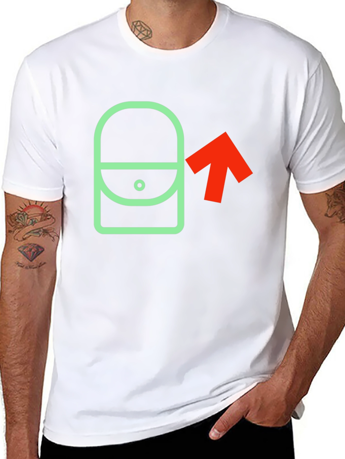 Graphic Tee - Purse & Arrow Design