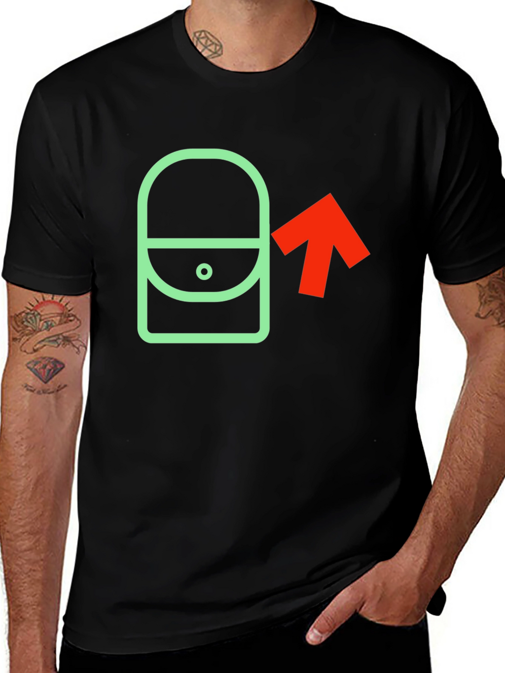 Graphic Tee - Purse & Arrow Design