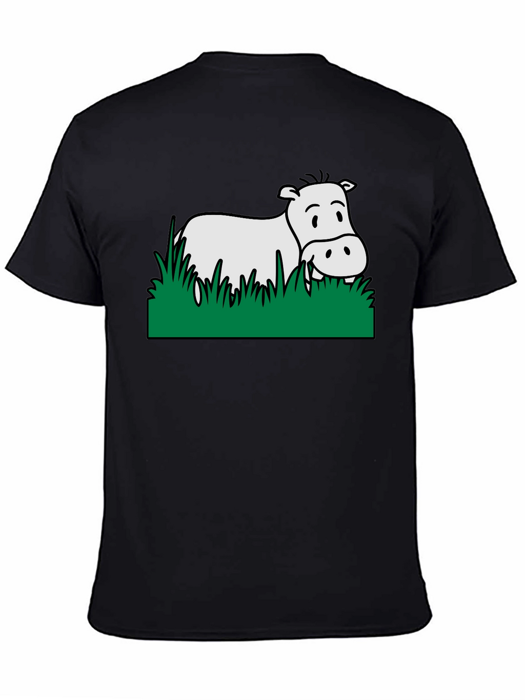 Hippo in Grass Graphic Tee