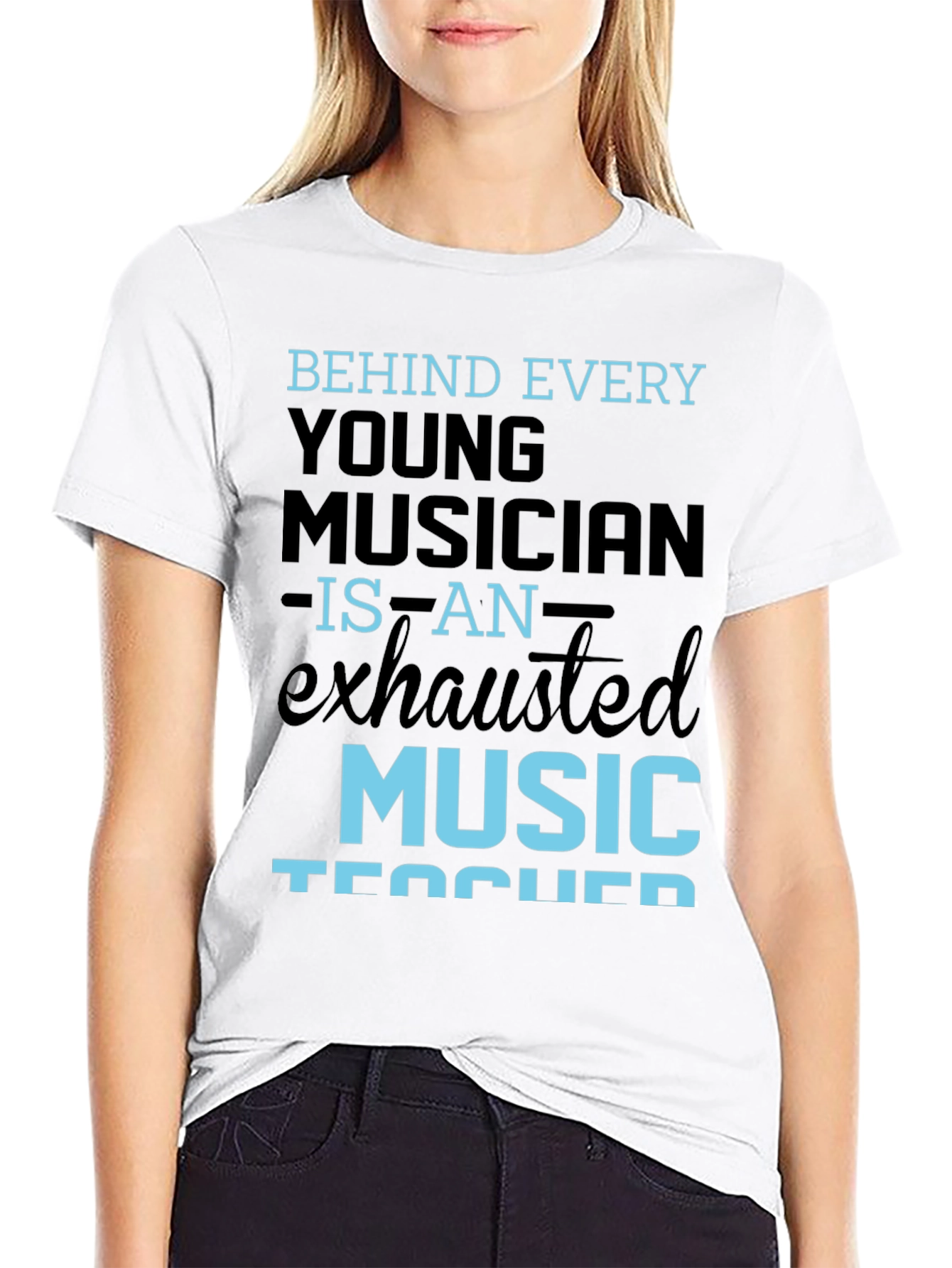 Exhausted Music Teacher T-Shirt