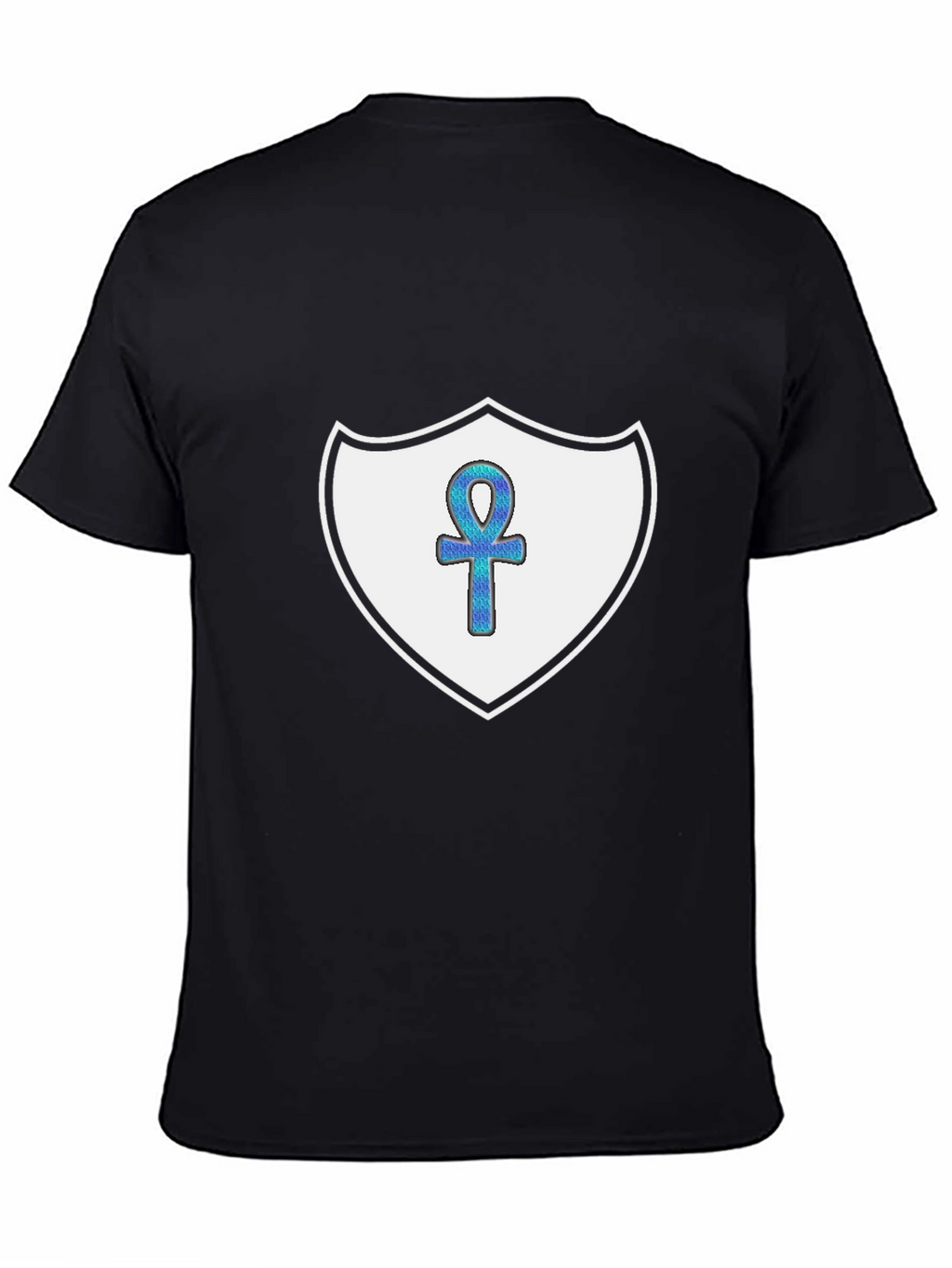 Ankh Shield Graphic T-Shirt - Black