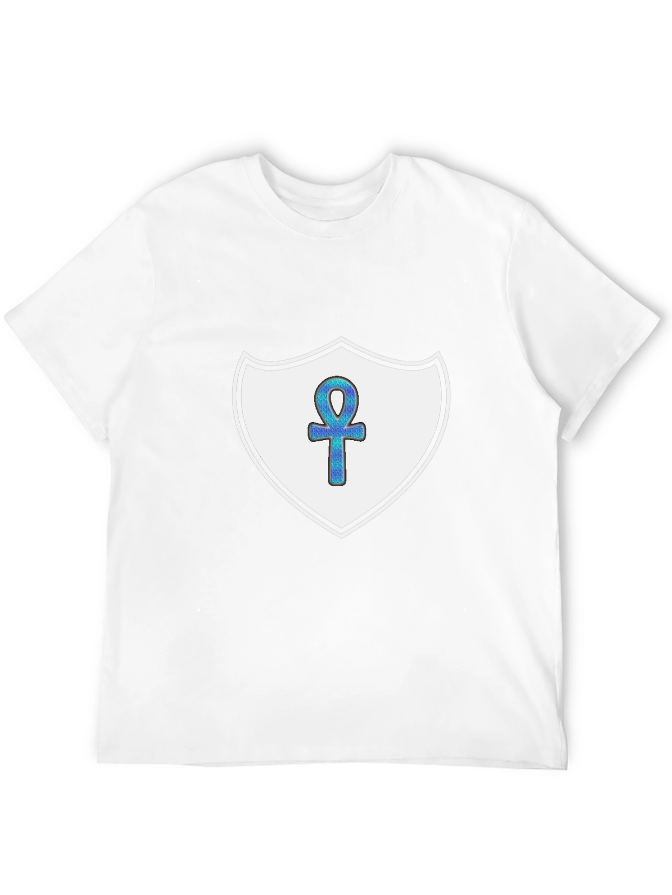 Ankh Shield Graphic T-Shirt - Black