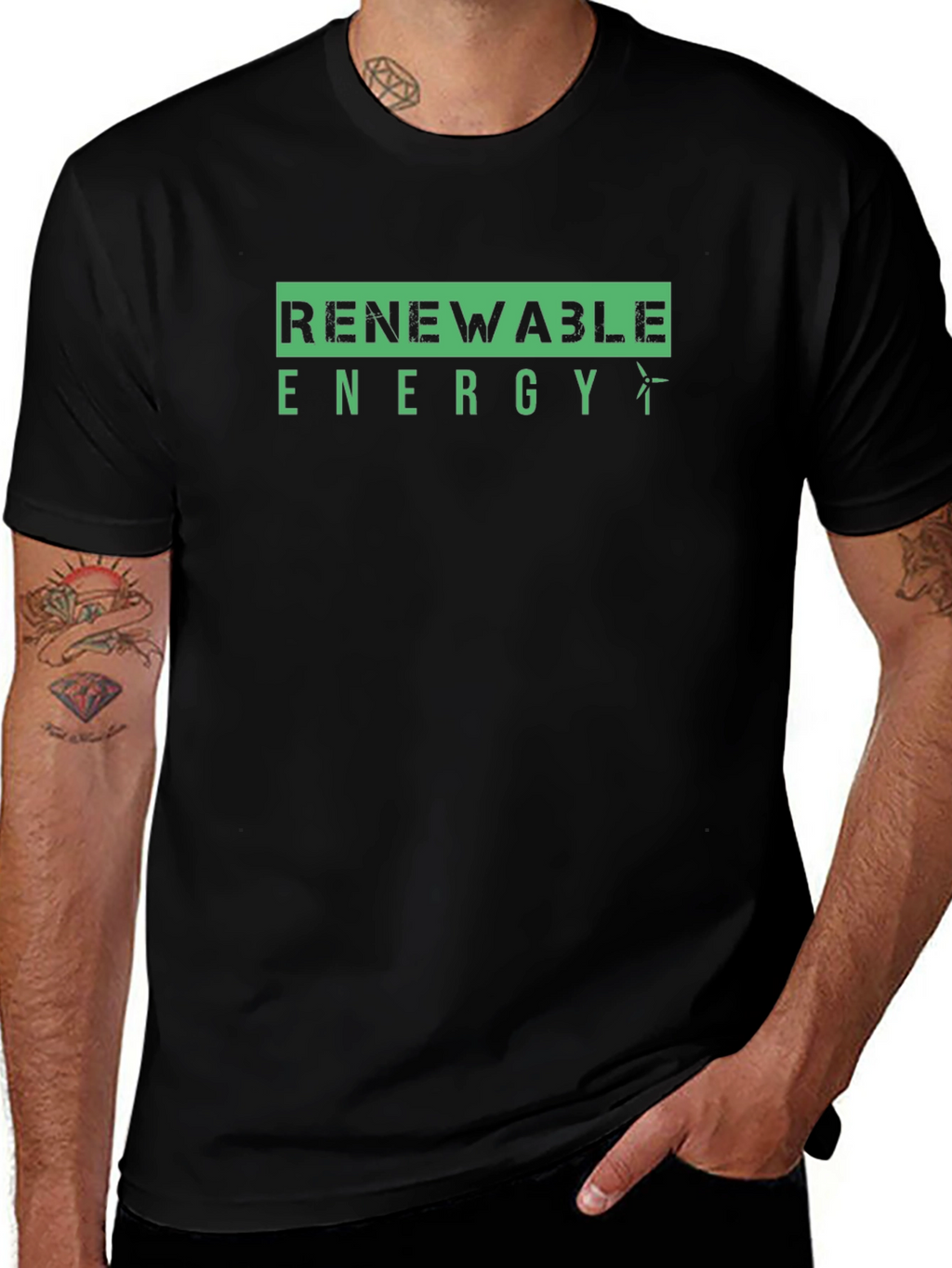 Renewable Energy T-Shirt - Eco Friendly Design