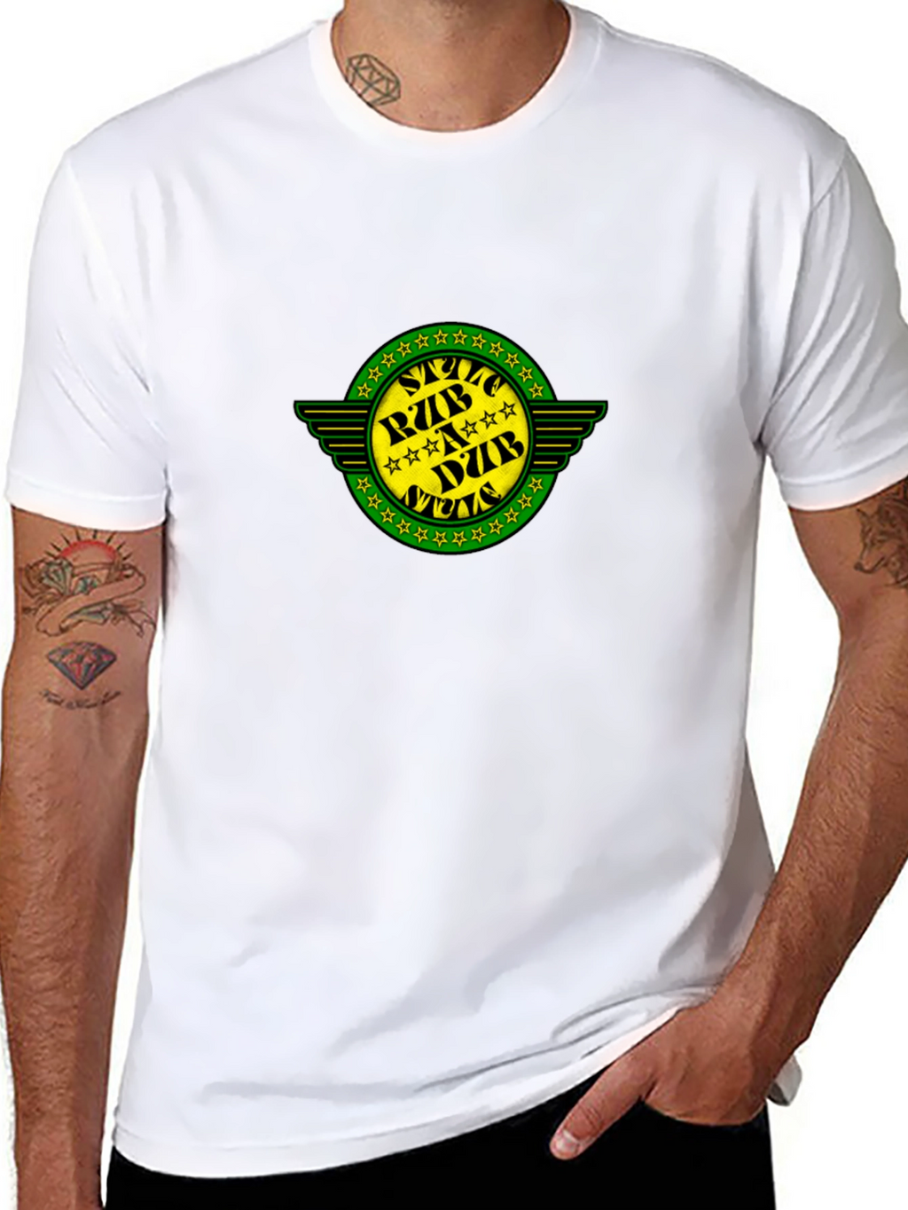 Graphic Tee - Star RZBADZB NUZB Design Black
